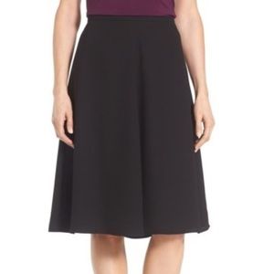 Vince Camuto Black Flare A-Line Skirt NWT